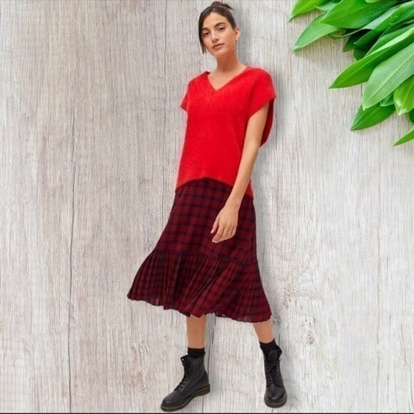 BDG Urban Outfitters Aden Sweater Vest in Red Medium - Picture 6 of 8